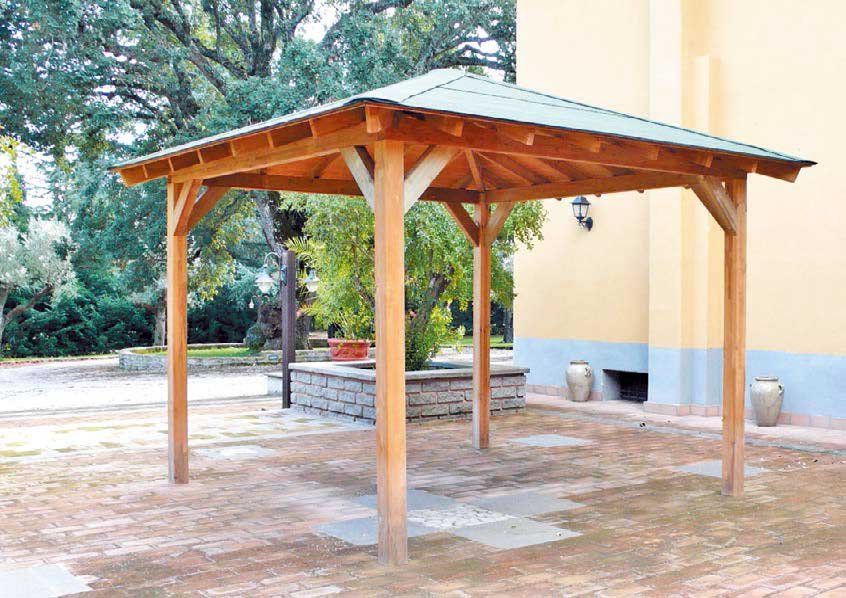 Gazebo in legno e patio in legno: Gazebo Legno Magnum Rettangolare (4X4,5)